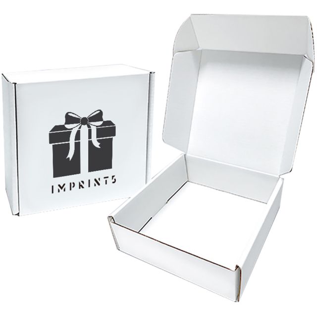 Custom White Tab Locking Literature Mailer Box - 7.9"w x 2.3"h x 5.1"d
