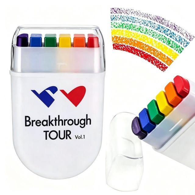 Custom 6 Color Rainbow Face Paint