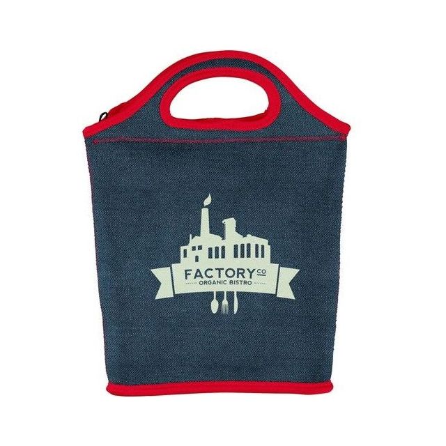 Denim-Neoprene Custom Lunch Tote