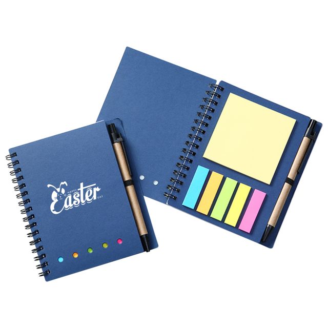 Promotional Jotters w/ Flags & Pen - 4.7"W x 5.7"H