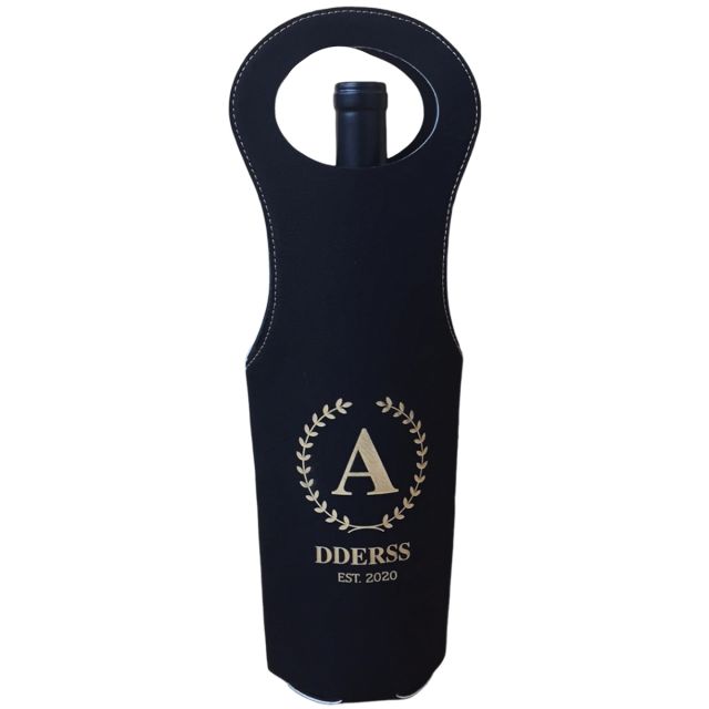 Custom Leatherette Single Bottle Wine Carrier