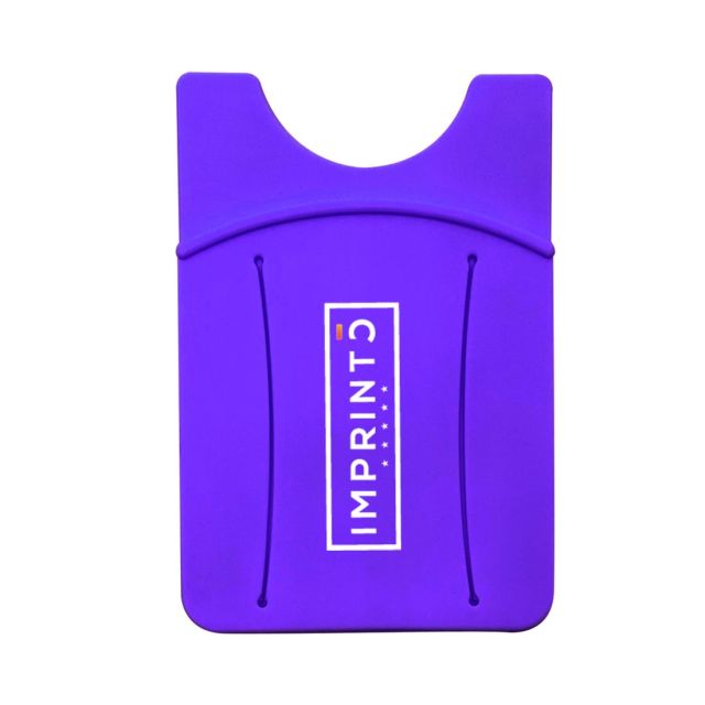 Silicone Cell Phone Custom Wallet w/ Finger Strap