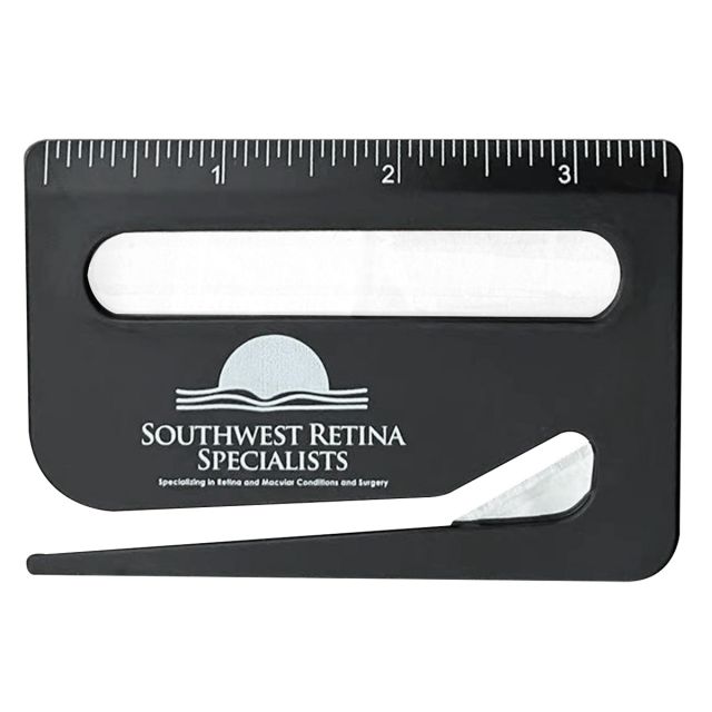 Custom 3-in-1 Letter Opener w/ Magnifier and Ruler