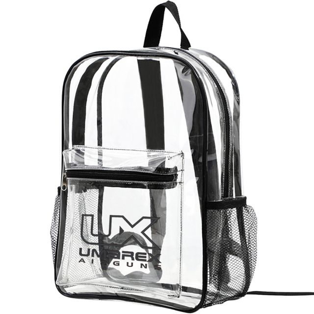 Custom Clear PVC Backpack - 11"W x 15"H x 5"D
