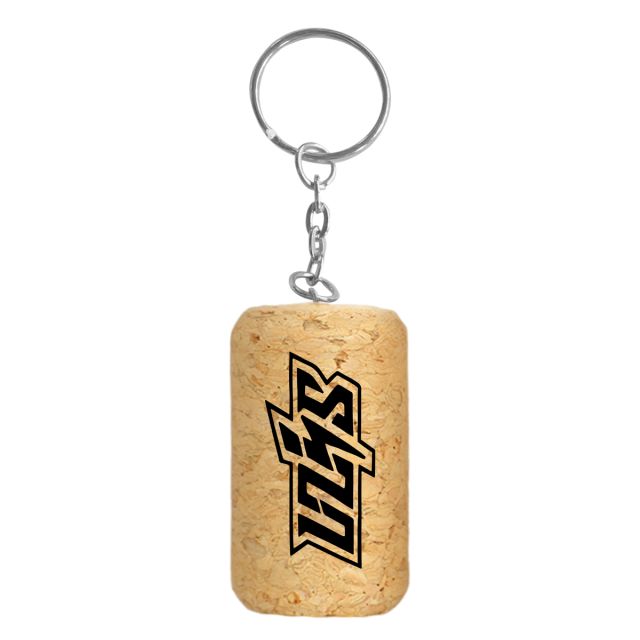 Custom Wine Cork Shaped Keyring