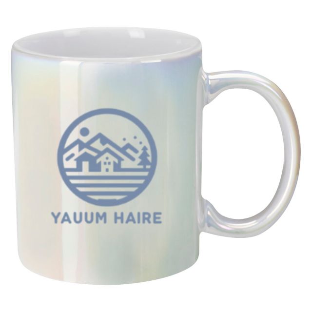 Custom Iridescent Ceramic Mug - 11 oz.