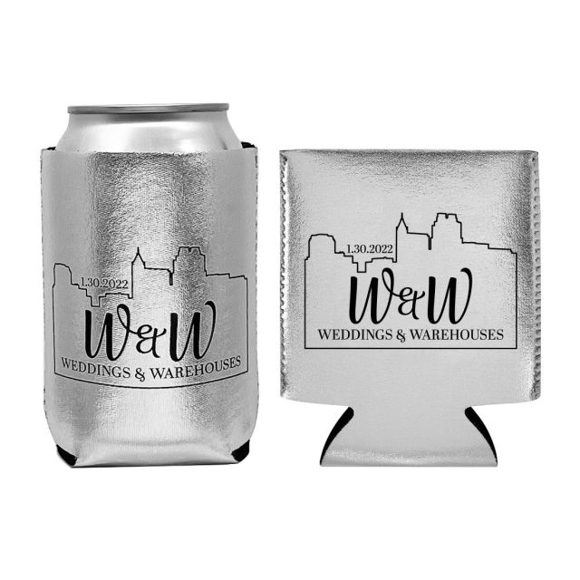 Custom Metallic Neoprene Can Cooler