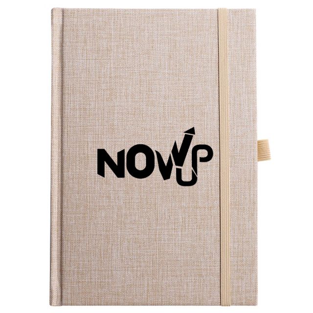Full Color Custom Elastic Band Lined Notebook - 5.6"w x 8.25"h