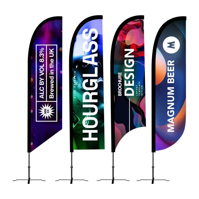 Full Color Medium Custom Feather Flag - 12'