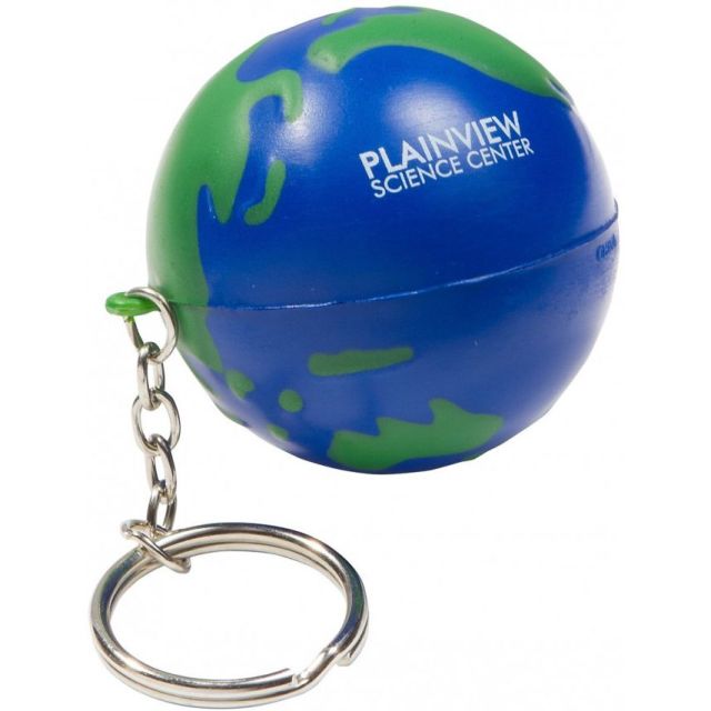 Earth Shaped Custom Keychain Stress Ball