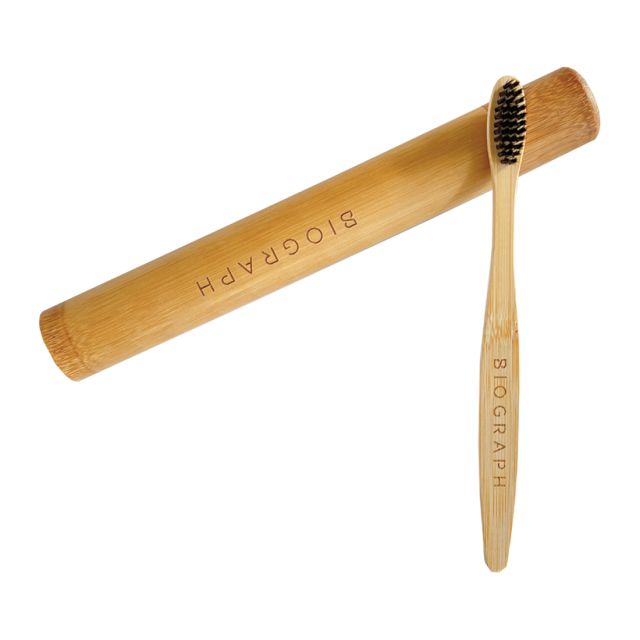 Adult's Custom Eco-friendly Bamboo Toothbrush w/ Case 