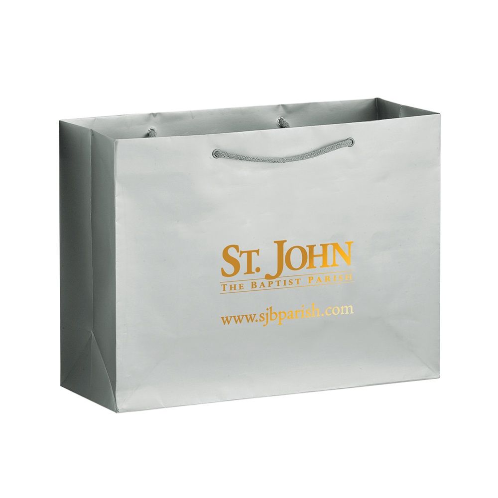 Glossy Laminated Custom Eurotote - 14"W x 10"H x 5"D