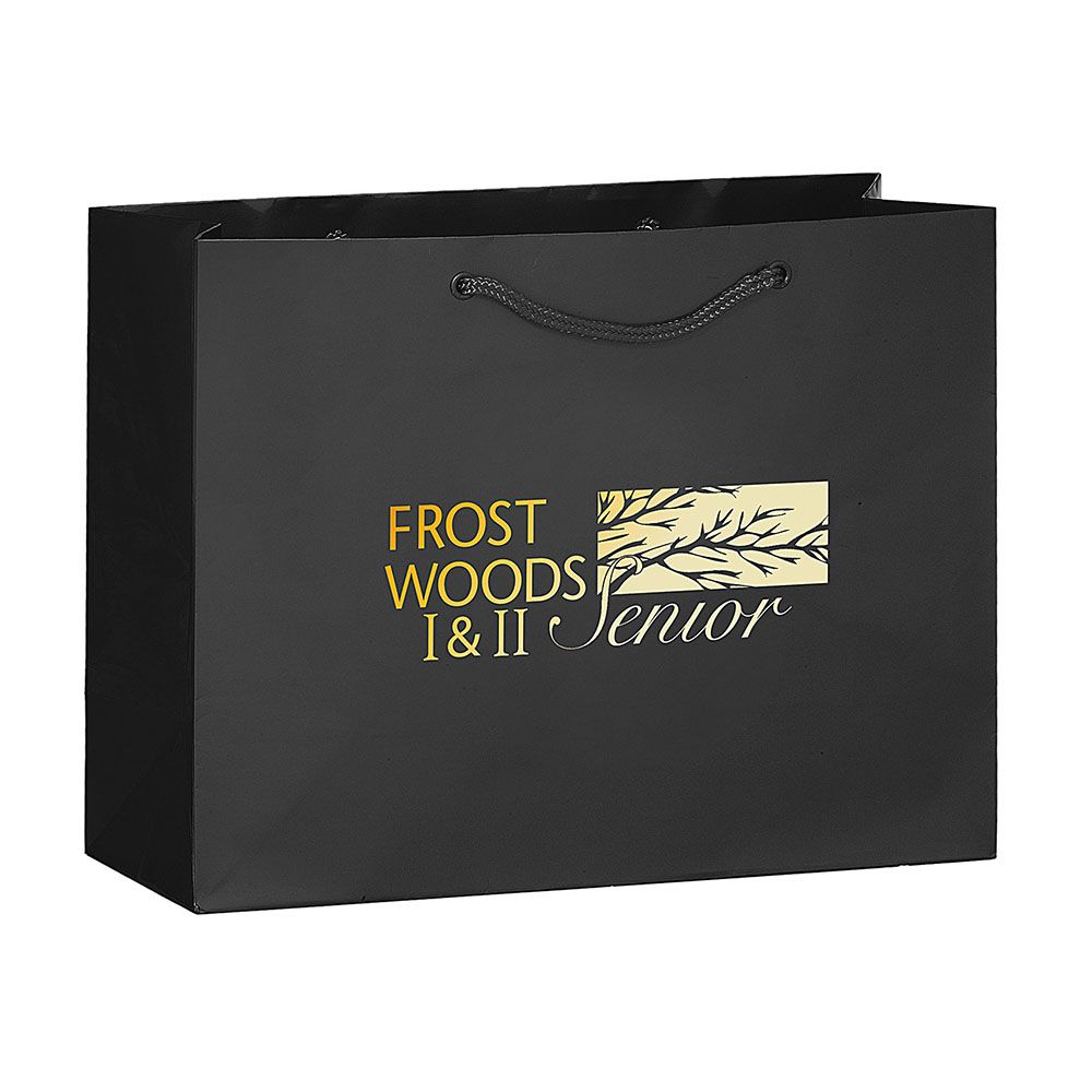 Foil Stamp Color Gloss Laminated Custom Euro Tote - 17"w x 12.5"h x 5.5"d