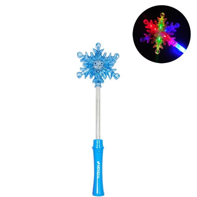 Custom LED Light-Up Snowflake Wand