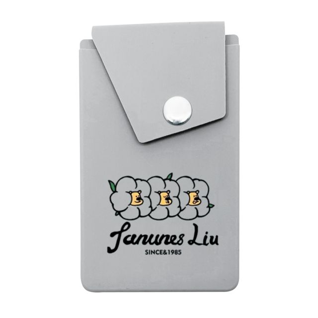 Attendant Silicone Phone Wallet with Snap Pocket