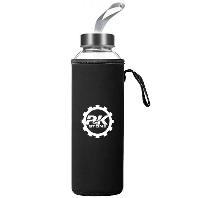Custom Glass Bottle w/ Sleeve - 14 oz.