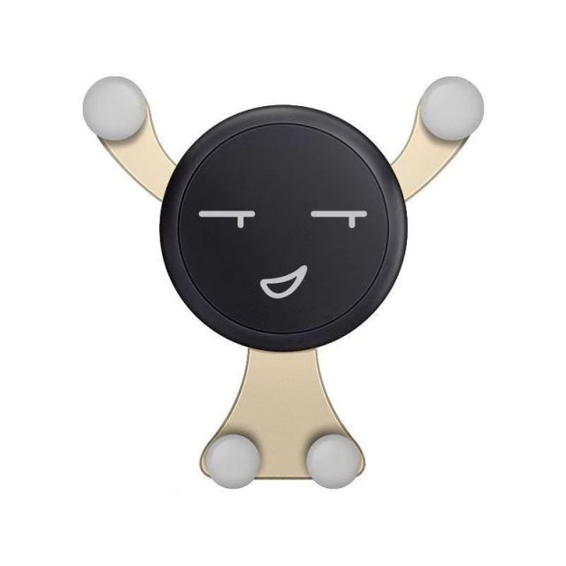 Custom Smiley Face Automatic Locking Universal Car Air Vent Cell Phone Holder