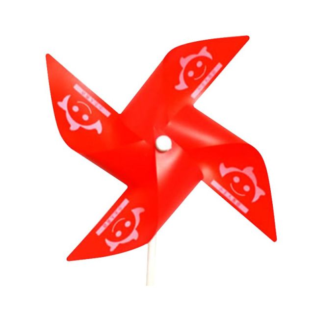 Promotional Pinwheel With Plastic Stick - 8.6"