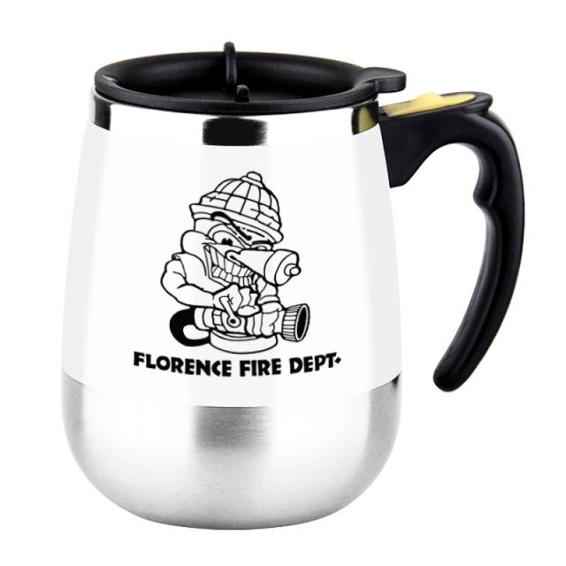 Custom Automatic Stainless Steel Self Stirring Mug - 15 oz.