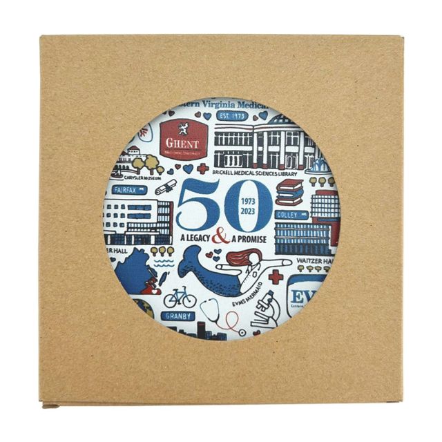 Full Color Custom Absorbent Stone Coasters - Round