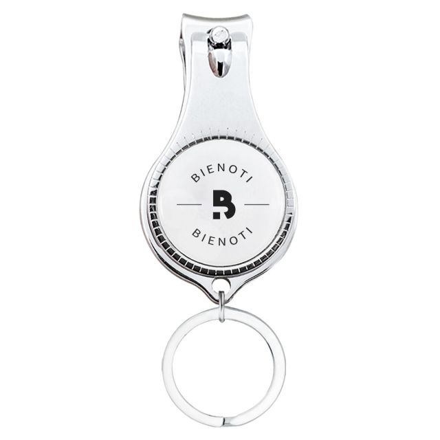 Custom Round Nail Clipper w/ Bottle Opener Keyring