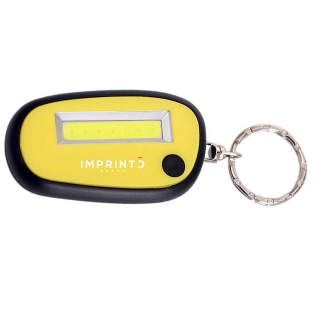 Custom Bright COB Light Key chain w/ Split Ring