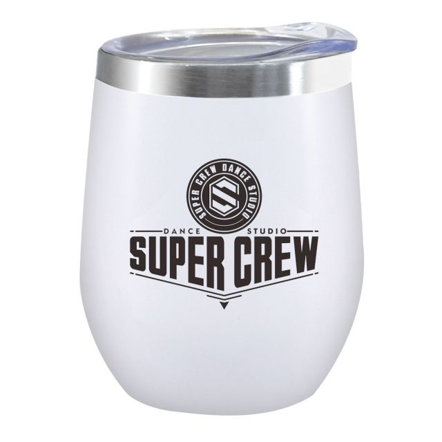 Vacuum Insulated Custom Wine Tumbler - 12 oz.