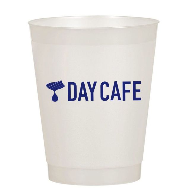 Custom Frosted Clear Flexible Stadium Cups - 12 oz.