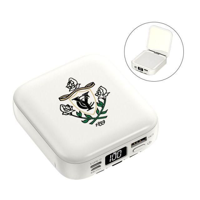 Full Color Custom 2-In-1 Power Bank w/ Mirror - 10,000 mAh