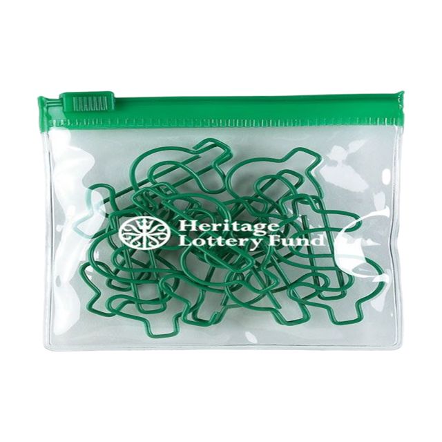 Fun Shaped Paper Clips in Promo Zip Pouch - Dollar Sign