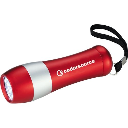 Custom Bright Mini Pocket LED Aluminum Flashlight with Lanyard Strap