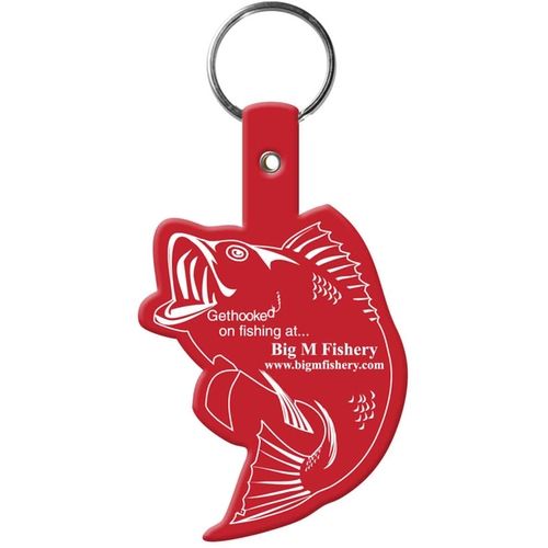 Fish Shaped Soft Promotional Key Tag