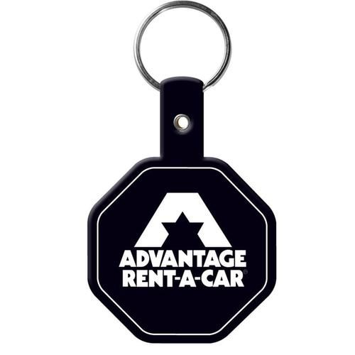 Stop Sign Shaped Promotional Key Tag