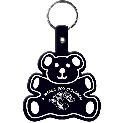 Teddy Bear Shaped Promotional Key Tag