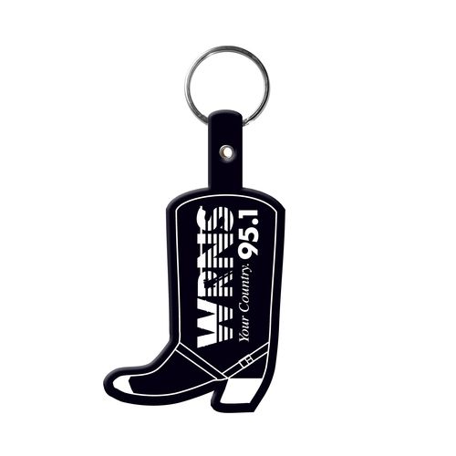 Cowboy Boot Soft Logo Key Tag