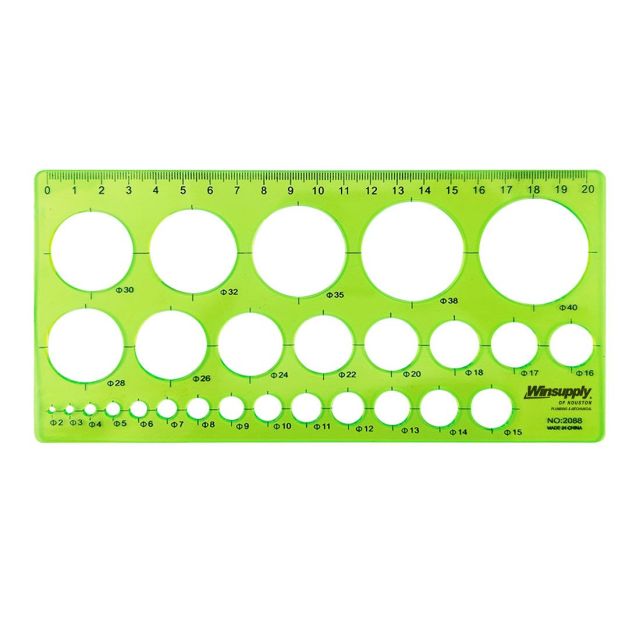 Custom Plastic DIY Circle Templates Drawing Ruler