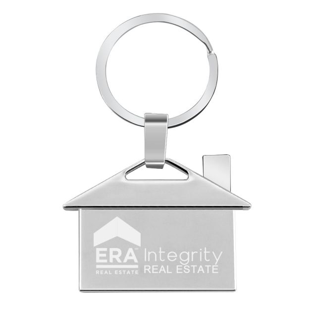 Custom House Shaped Metal Keychains