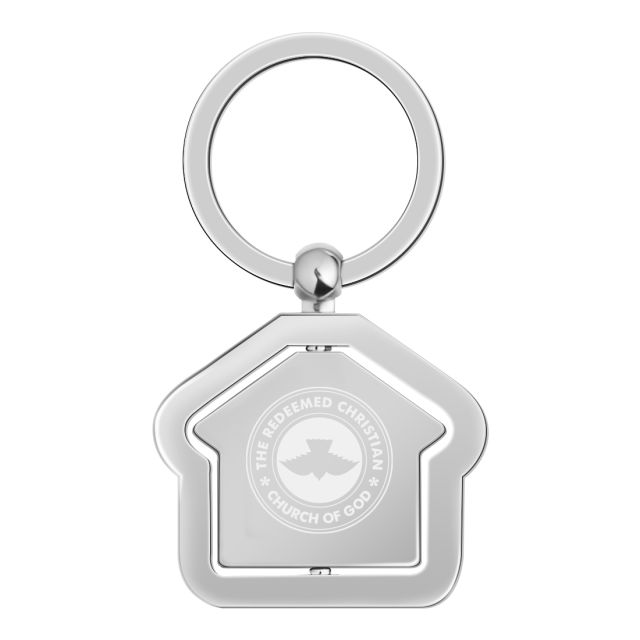 Custom Spinning House Shaped Keychain