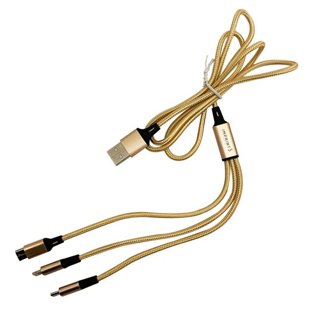 Custom 3' Metallic Charging Cable