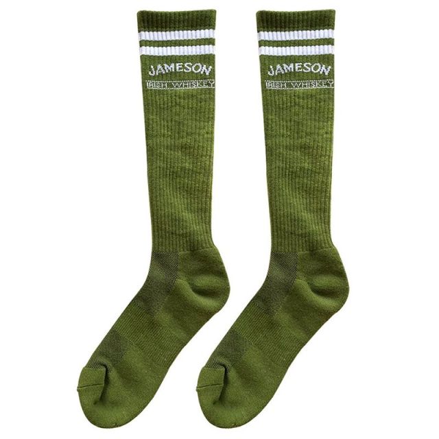 High Performance Knee Hi Wicking Custom Socks w/ Knit-In Logo