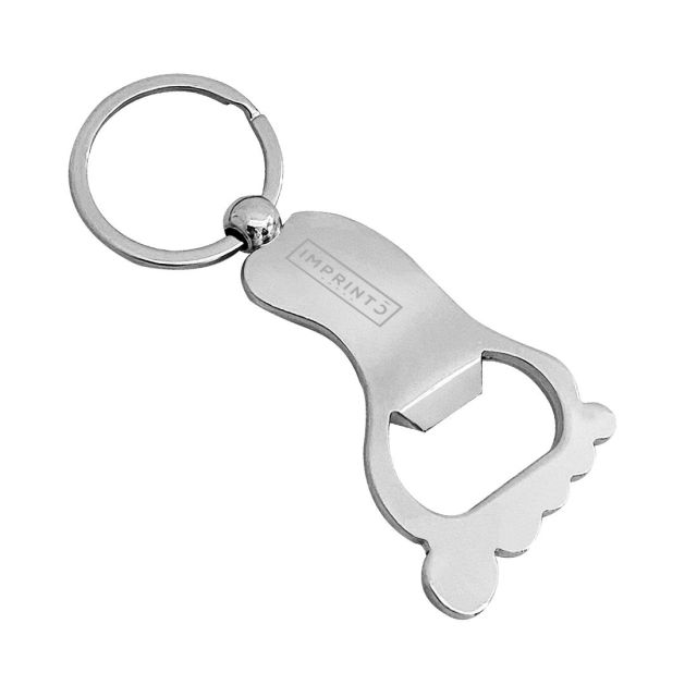 Custom Metal Foot Bottle Opener Keyring