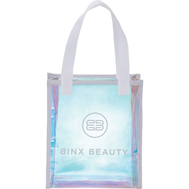 Iridescent Custom Gift Tote Bag - 7.48"w x 9.25"h x 3.9"d