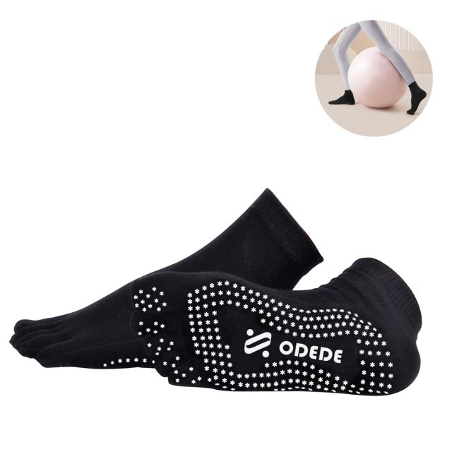 Custom Five Toe Split Grip Yoga Socks