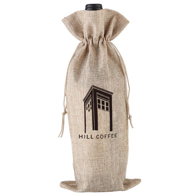 Custom Wine Bottle Tote Bag - 6''W x 13.8''H