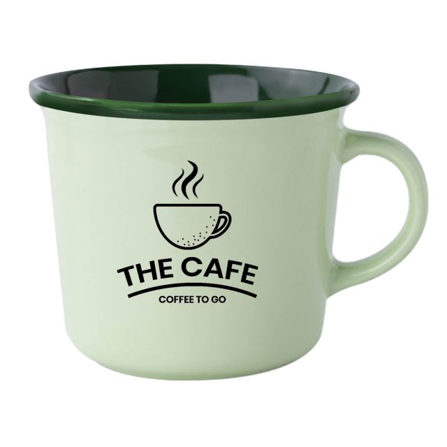 Custom Tapered Two-tone Coffee Mug - 11.5 oz.