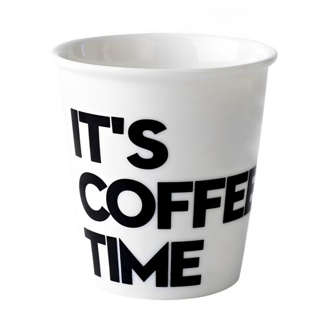 Custom Paper Cup Style Ceramic Tumbler - 10 oz.