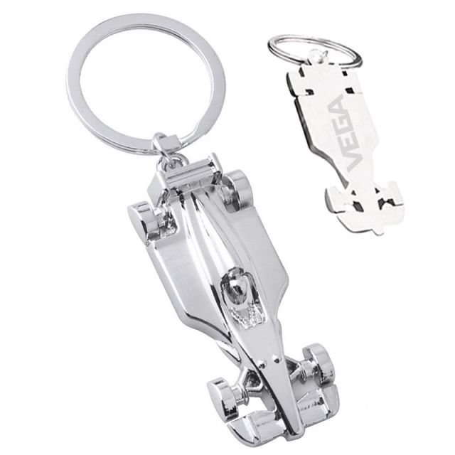 Custom Racing Car Charm Keychain