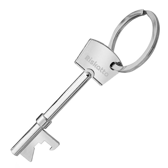 Key Shape Promotional Bottle Opener w/ Keychains