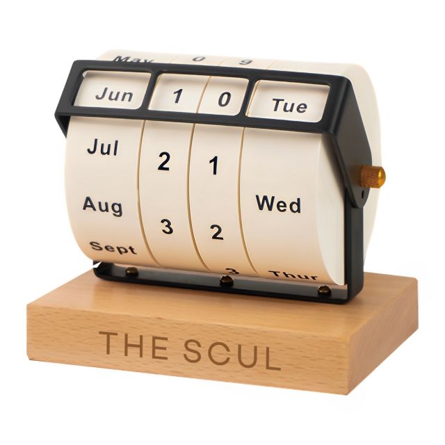 Custom Rotating Perpetual Desk Calendar