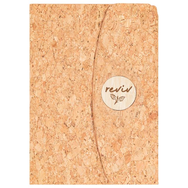 Custom Tri-Fold A5 Cork Journal Notebook